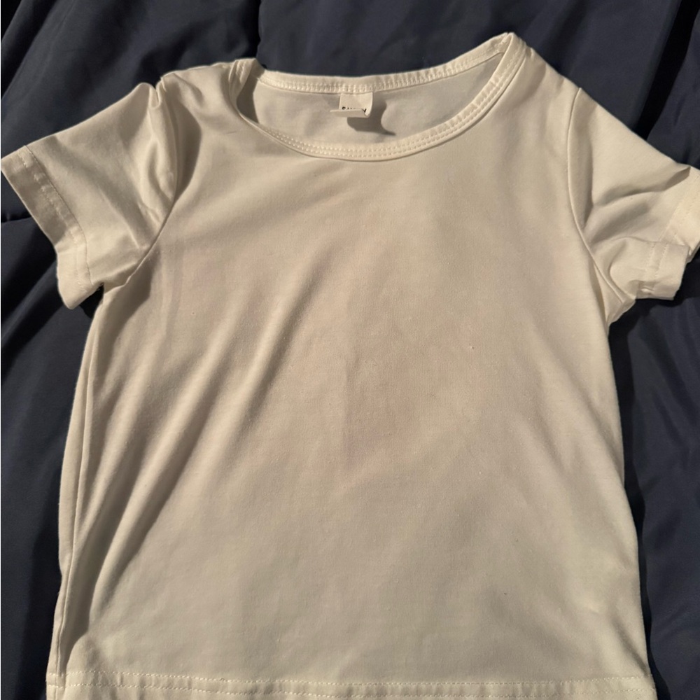 SHEIN White Short Sleeve Kids Tee